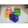 Transparent Colored PVC Candy Bag with Handle